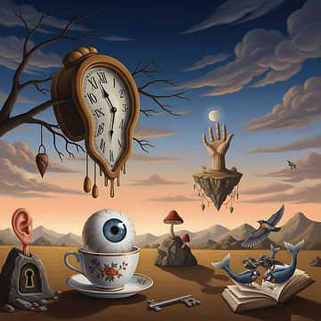 Etherische surrealistische droomwereld