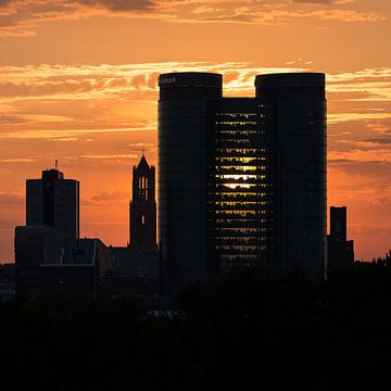 Zonsopkomst in Utrecht (30 juli 2024 om 06.09 uur) van André Blom Fotografie Utrecht