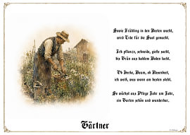 Tuinman – Gildebeeld met gedicht van Marcus Achberger