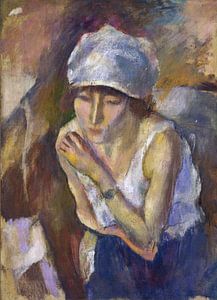 Jules Pascin, Hermine mit weißem Turban, 1917
