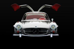 Mercedes 300 SL Gullwings Vooraanzicht van Jan Keteleer