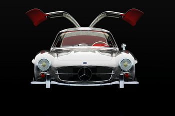 Mercedes 300 SL Flügeltürer Frontansicht