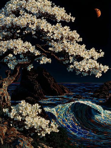 Sakura & Great Wave Kanagawa