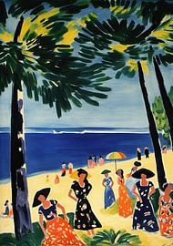 Strand Beach Meer Poster Kunstdruck Wandbild Wandkunst von Niklas Maximilian