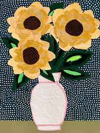 Yellow sunflowers bouquet by IamHomeStudio