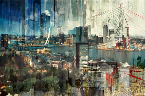 Die Stadt Rotterdam im Bau von Arjen Roos