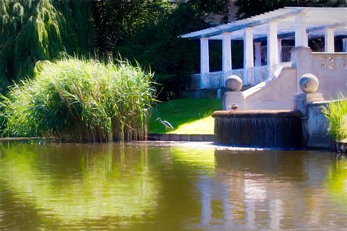 BERLIJN Lietzensee - de reiger