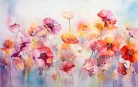 Flowers meadow pastel