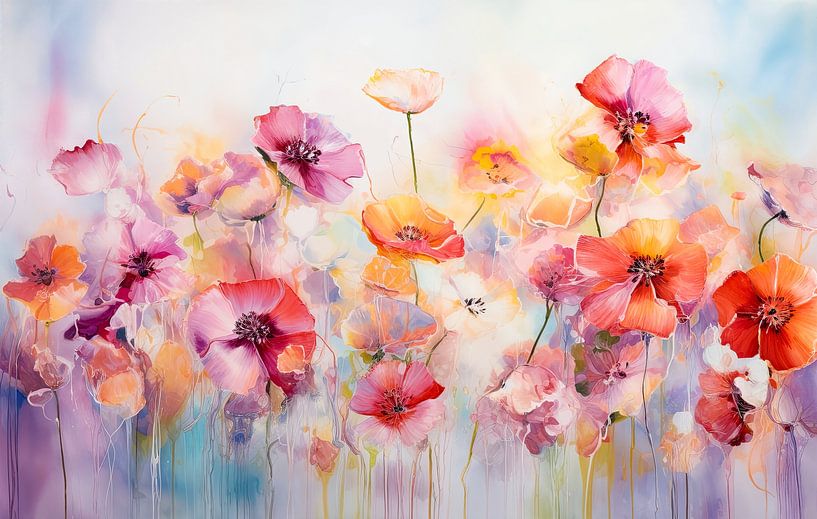 Blumenwiese pastell von studio snik.
