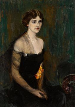Portret van Mrs. Orville E. Babcock, Joaquín Sorolla