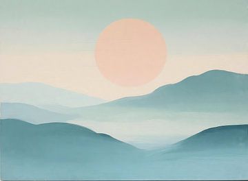 Zachte Zonsondergang van Modern Collection