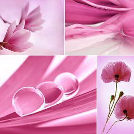 Bloemen collage van Violetta Honkisz