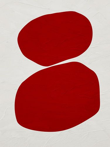 Moderne geometrische organische abstracte kunst