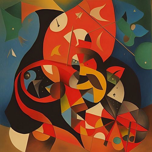 Compositie in rood 2