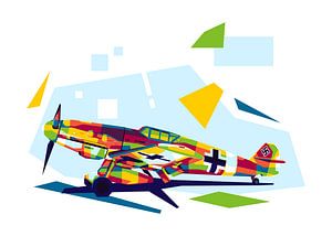 BF-109 in WPAP Illustration von Lintang Wicaksono