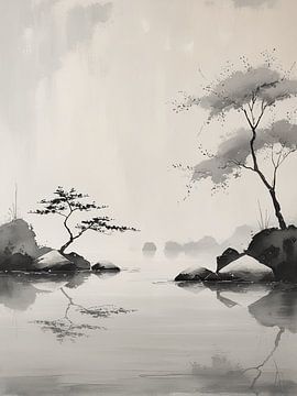 Zen-Wasserlandschaft von Giandra Safaraz