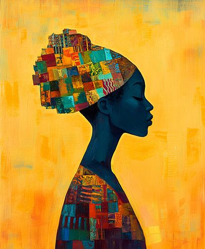 Afrikanische Farben Porträt