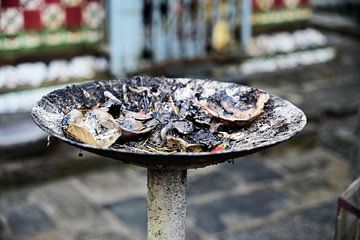 Het vredige heiligdom van Gaukhureshowr Mahadev in Dhulikhel van Frank Photos