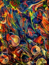 Abstact Oil Painting by Owolan Art