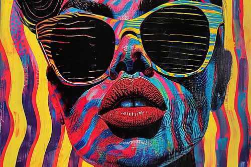 sunglasses lips by Art Whims