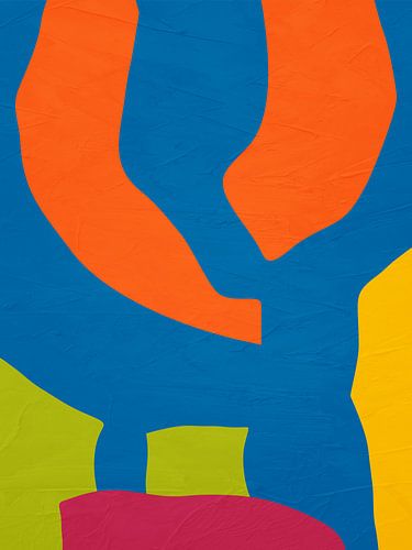 Colourful geometric organic abstract art