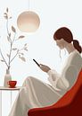Woman life minimal art iphone by JBJart Justyna Jaszke thumbnail