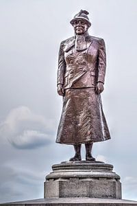 Statue der Königin Wilhelmina Noordwijk aan Zee Niederlande
