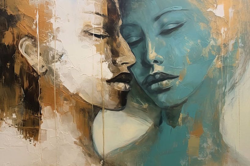 Gemälde Silken Connection | Comfort me von Blickfänger Gemälde