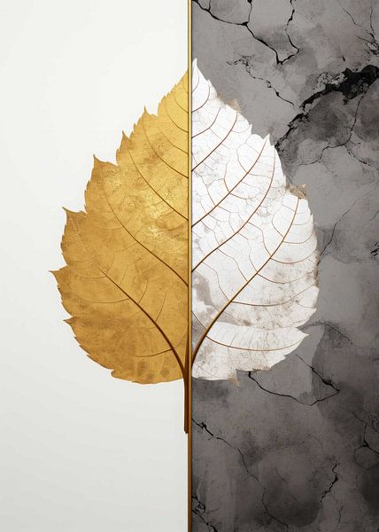 Leaf Abstract Gold Decor by Morgan