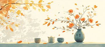 vase à fleurs sur Peintures accrocheuses