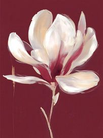 Burgunder Elegante Blume von IamHome Studio