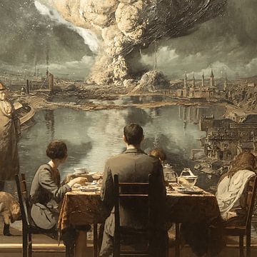 Unzerbrechlicher Vater Surreale Vintage-Familie von Aden Pink Studio