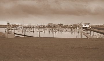 Hafen von Texel in Sepia. von Jose Lok