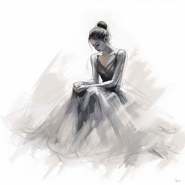 Seated ballerina by Lauri Creates