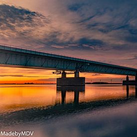 Heringsbrücke bei Sonnenuntergang von Marcel de Vos