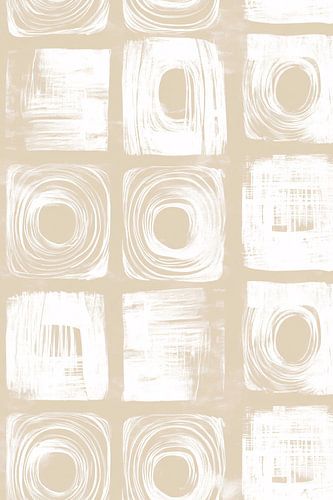 Beige en witte geometrische patronen