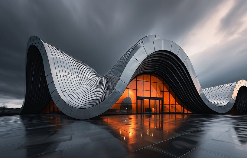 Moderne architectuur van fernlichtsicht