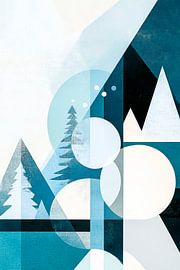 Geometrisch landschap van Poster Art Shop