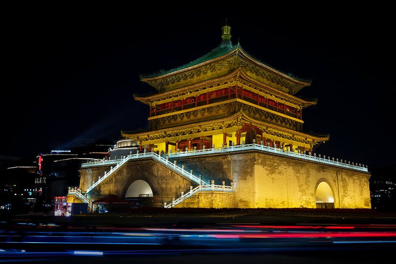 Uhrenturm in Xi'an von Eddy Westdijk