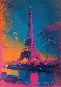 Paris Eiffelturm Frankreich Pop Art