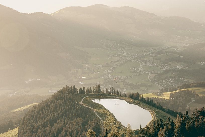 Mountain Lake in the Evening Sun by Sophia Eerden