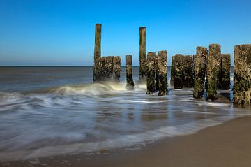 Plage du brise-lames de Domburg sur MSP Canvas