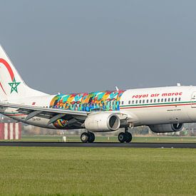 Royal Air Maroc Boeing 737-800 met special livery. van Jaap van den Berg