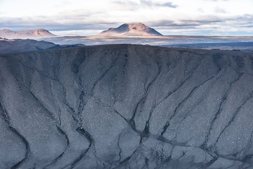 Uitzicht vanuit de krater Hverfell van Leendert Noordzij Photography