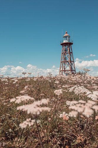 Vuurtoren van Workum op een mooie lentedag