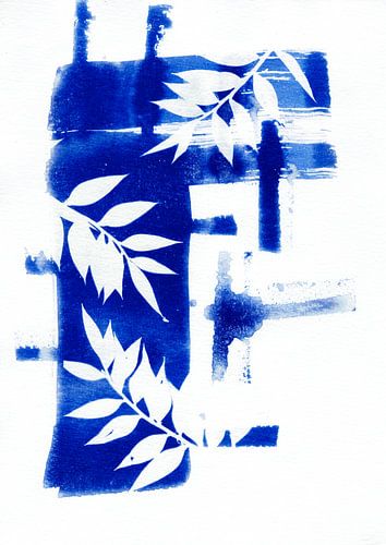 Abstracte Blauwe Natuur
