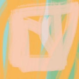 Formes et lignes colorées no. 7 sur Dina Dankers