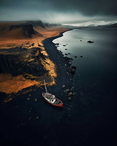 Boot am Strand von fernlichtsicht