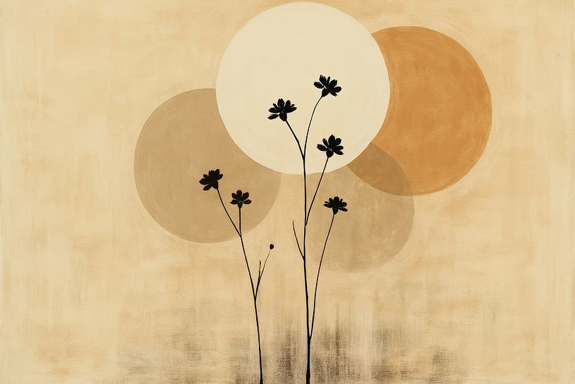 Slender flowers and round shapes by Art & Soul Creations