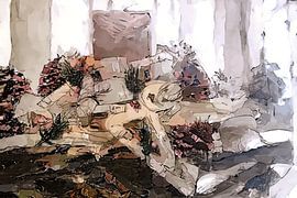 Digital painting : Advent wreath by Photoart-Naegele